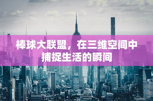 棒球大联盟，在三维空间中捕捉生活的瞬间